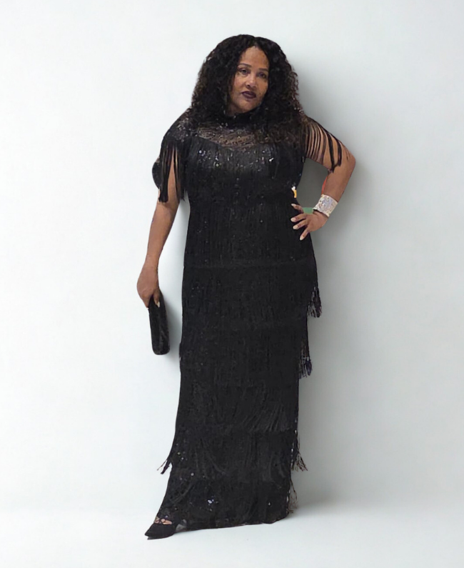 Dress franje luxe avondjurk feest dames Donna Colori