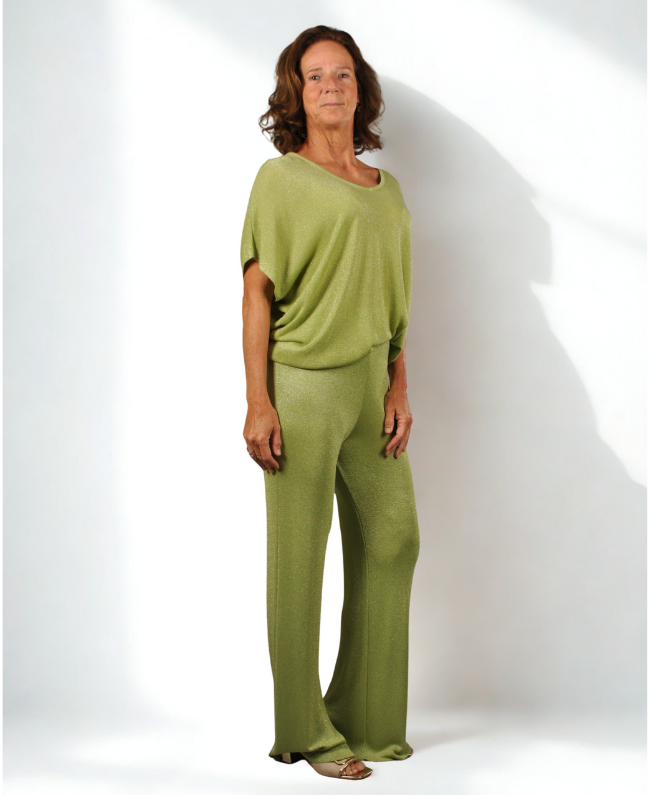 Dames set met lichte glitter – perfect voor bruiloften, feestjes en casual looks.